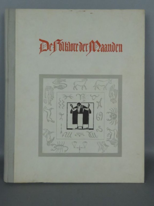 Vintage hardcover boek "De Folklore der maanden" - Nederlands p. 184