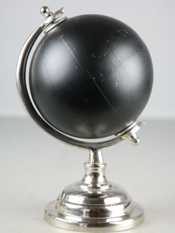 Vintage zwarte wereldbol