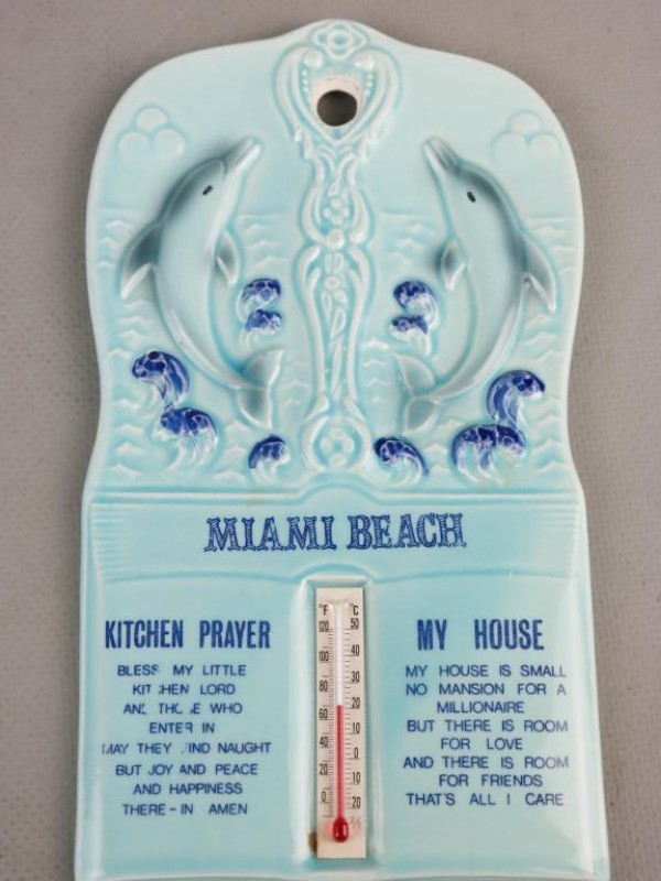 Miami Beach doffijn Thermometer / Keuken gebed