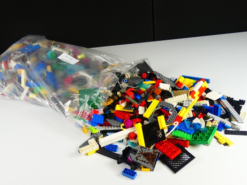 1 grote zak met Lego van 3055gr