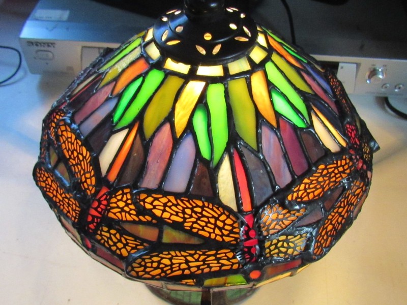 Tiffany stijl tafellamp (2)
