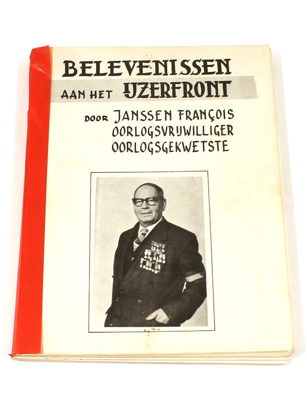 Vintage boek 'Belevenissen aan het IJzerfront', François Janssen
