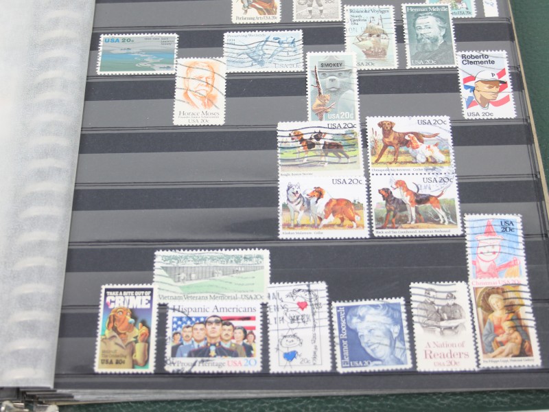 USA Postzegels - 6 rijkelijk gevulde albums (1905 - 2000)
