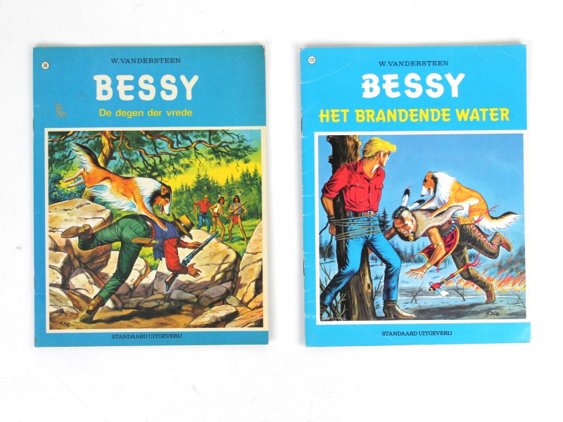 2 stripalbums Bessy, eerste druk