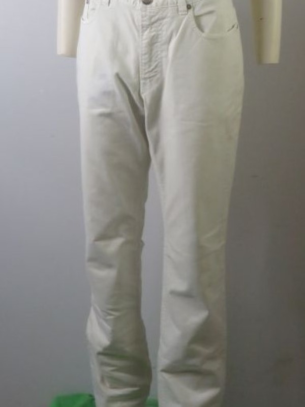 Ecru straight leg jeans merk 'ETRA' maat XL (36)