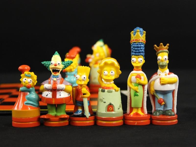 The Simpsons 3-D schaakspel in originele verpakking - jaren '90