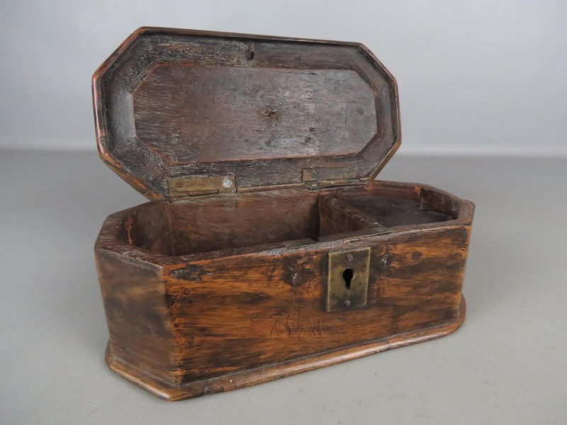 Antiek houten tabak kistje
