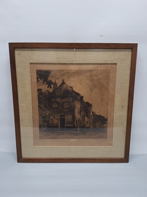 Oude ets van een stadszicht - 1904 -  Albert Baertsoen
