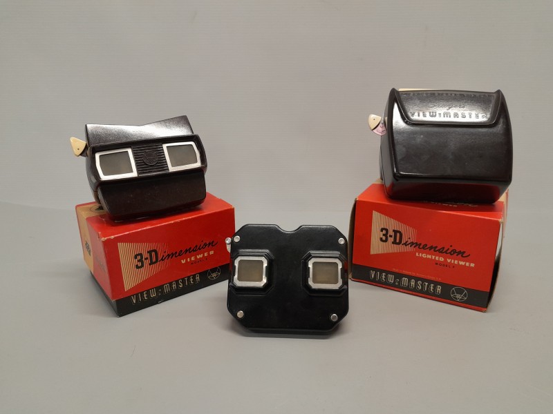 Lot van 3 bakelieten viewmasters