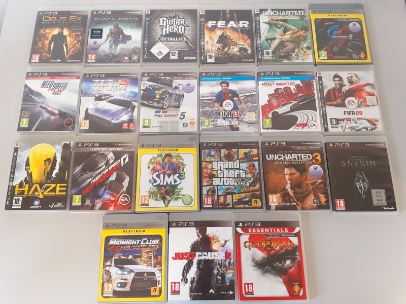 Lot Playstation 3 games (B)