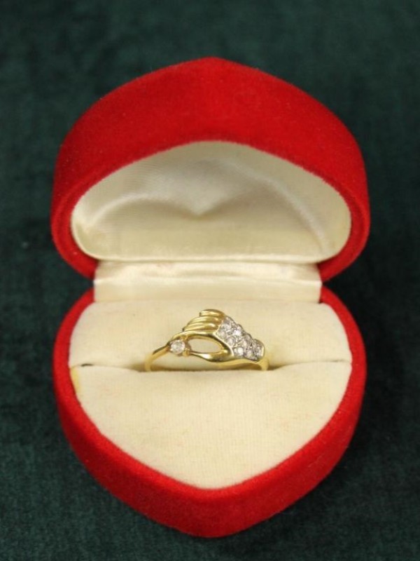 18kt gouden damesring