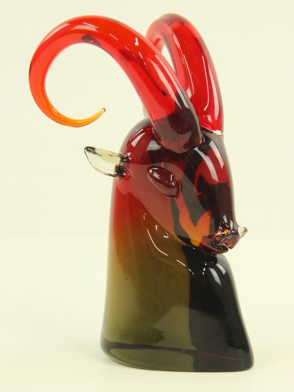 Murano sculptuur moeflon - Archimede Seguso voor Archimede Seguso Artistic Glass Factory