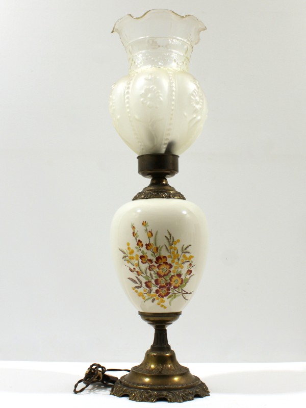 Vintage Bloemdecor Tafellamp