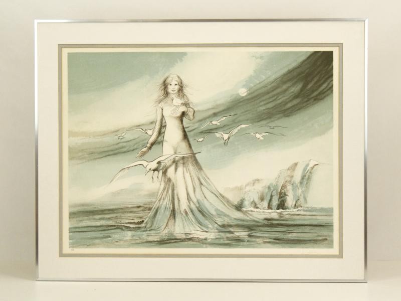 Litho 'La fille de la mer' (épreuve d'artiste) - Paul Dauce (1934-2003)