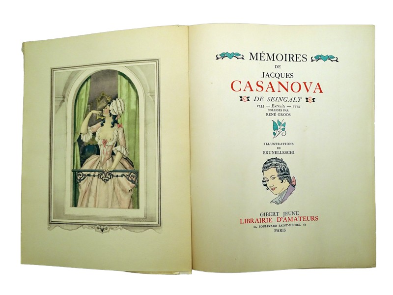2 volumes Mémoires de Jacques de Casanova