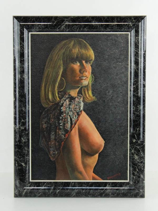 Schilderij van naakte vrouw - Florent Wackenier (°1920)