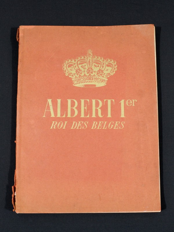 Boek 'Mémorial Albert I - Roi des Belges' (1940)