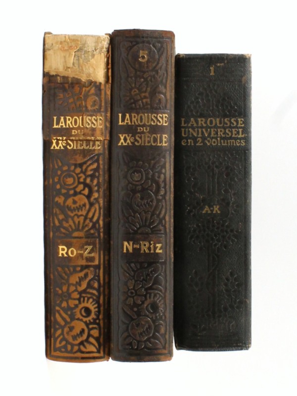 Fraaie Set Larousse-encyclopedieën – 3 delen (begin 20ᵉ eeuw)
