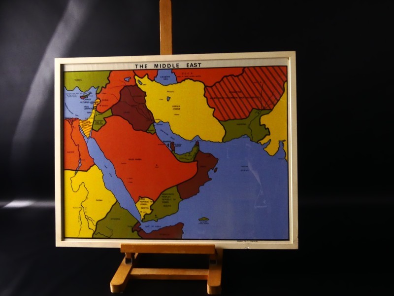 Kaart 'The Middle East'