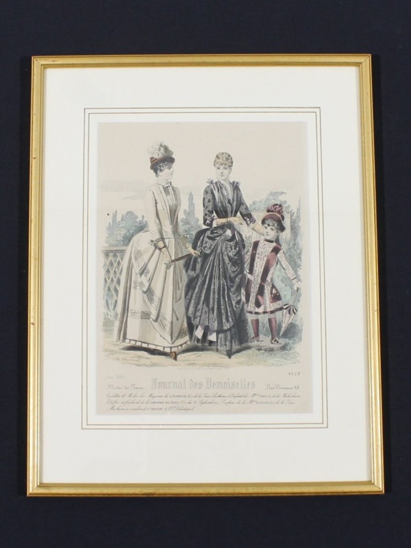 Antieke illustratie - De Casmaeker - Journal des Demoiselles (1885)
