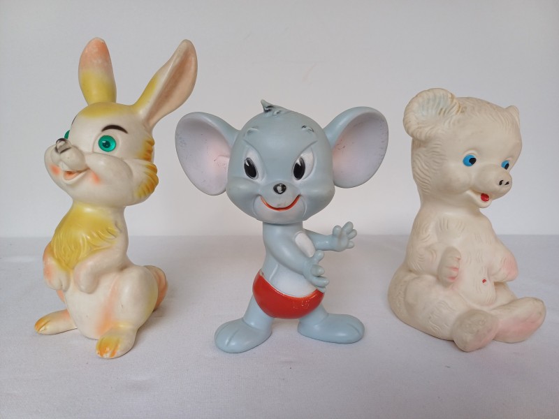 Vintage rubberen poppen