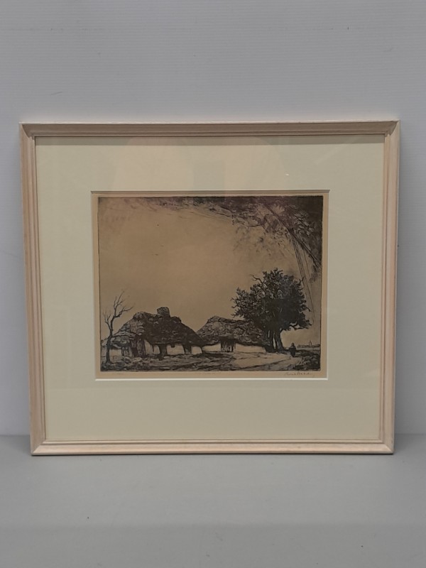 Lithografische druk: Oud Achterbosch - Dirk Baksteen