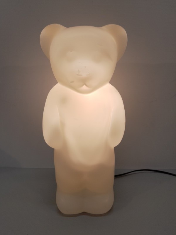Wit beervormig nachtlampje - Elmar Flötotto Lumibär