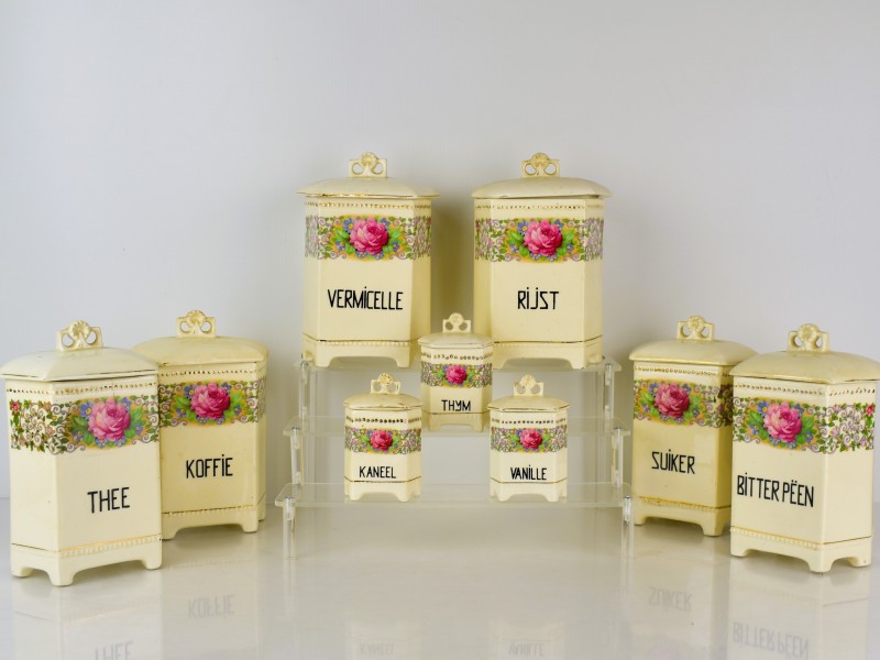 Set vintage voorraadpotten “Luise” van keramiek – Duitsland, ca. 1930