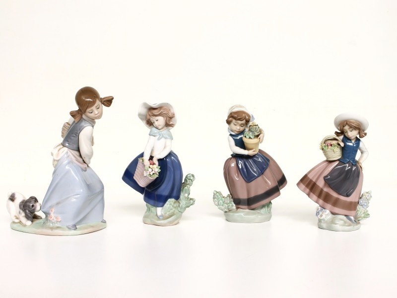 Lot van 4 schattige beeldjes Lladro