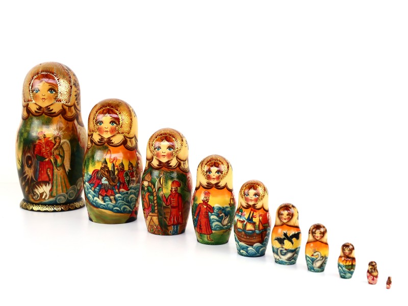 Traditionele Russische matroesjka’s (10x)