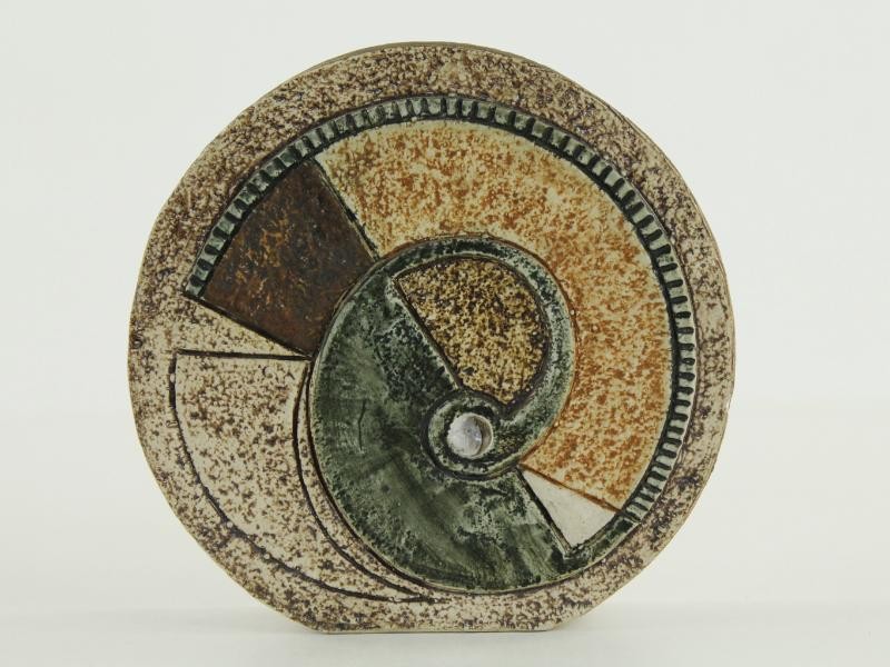 Ronde vaas met geometrische decors - Jane Fitzgerald voor Troika