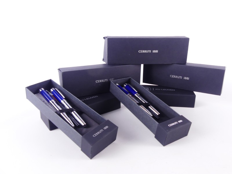 Drie Rollerball sets - Cerruti 1881 - KU Leuven