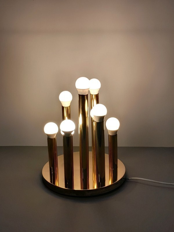 Vintage Space Age Lamp door Gaetano Sciolari voor S.A. Boulanger