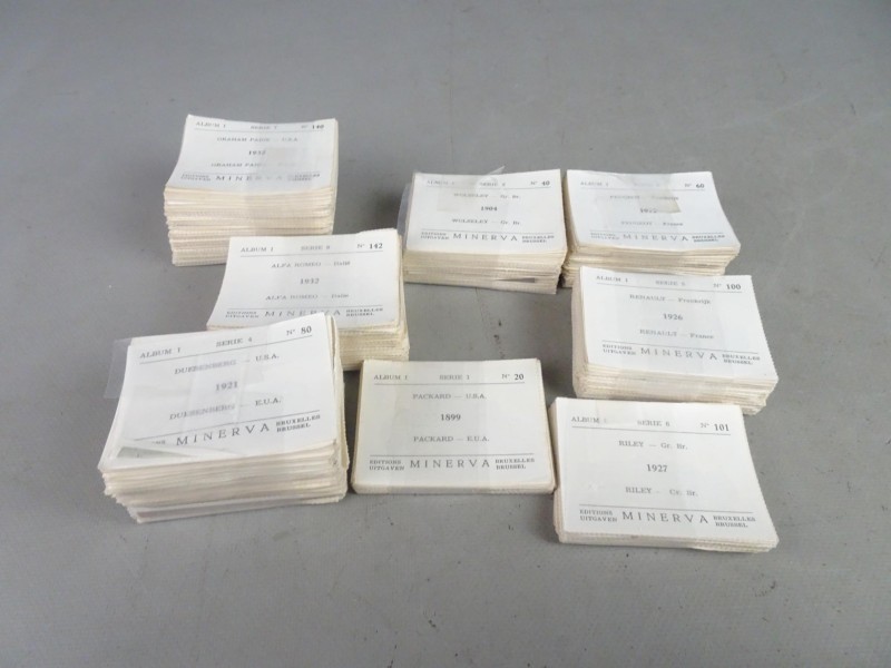 Lot Minerva autoplaatjes – jaren 1950