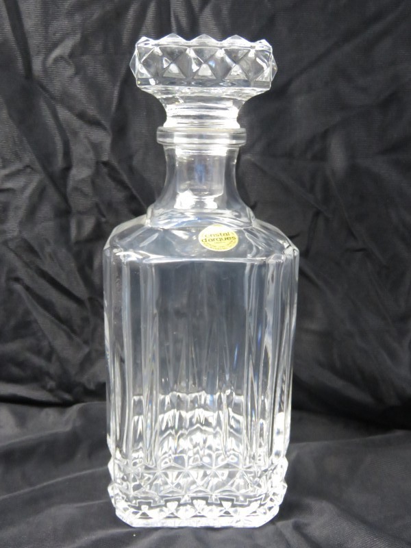 Vintage kristallen karaf met stop