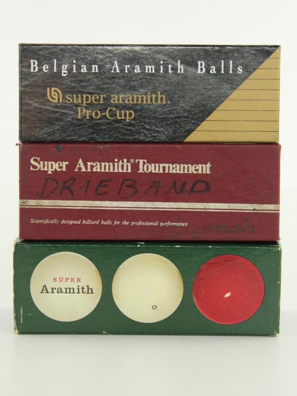 3 Biljardbal-sets – Aramith – High Quality – Belgian