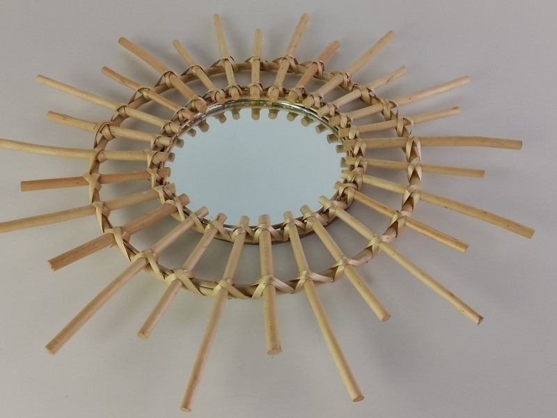 Decoratieve zonnespiegel - Rotan