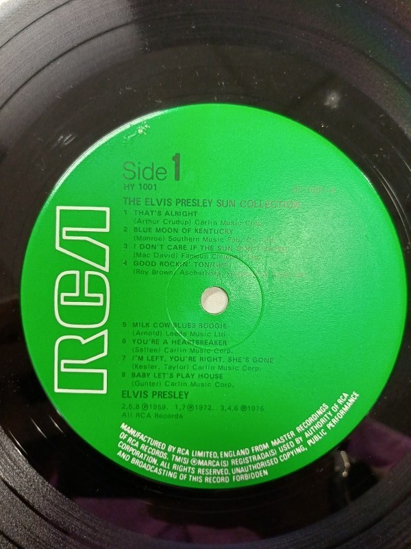 Verzameling lp's Elvis Presley