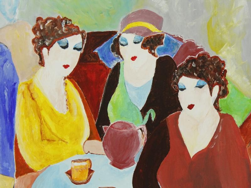 Schilderij gesigneerd René Goldstein