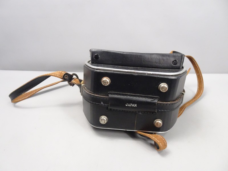 Vintage lederen of kunstleren draagtas