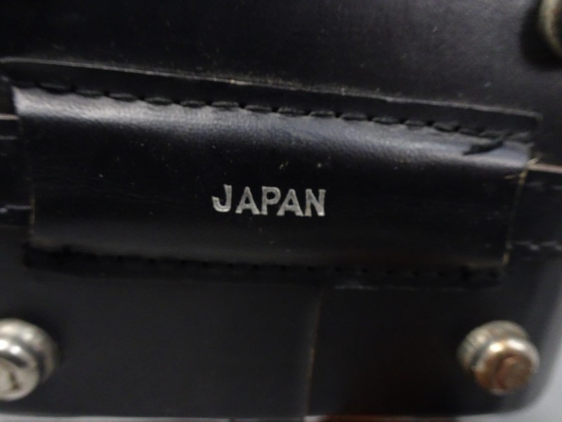 Vintage lederen of kunstleren draagtas