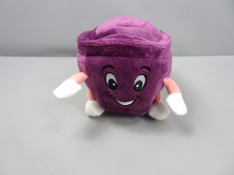 Paarse Tupperware knuffel