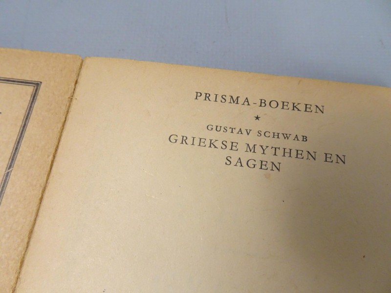 Boek: Gustav Schwab – Griekse Mythen en Sagen