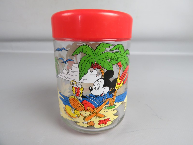Cerve Mickey Mouse glazen opbergpot