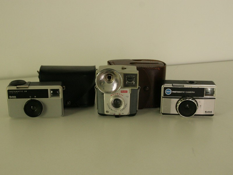 3 Vintage Kodak Fotocamera