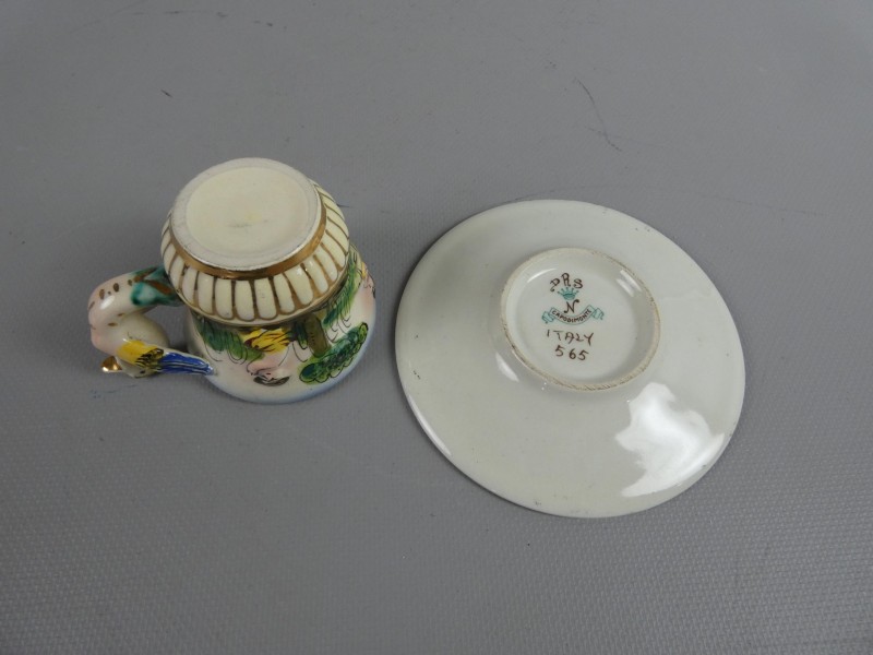 Capodimonte espressokop en schotel