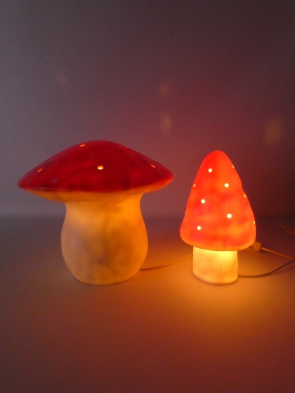 Paar Egmont Toys Paddenstoel Nachtlampen - Heico, Duitsland