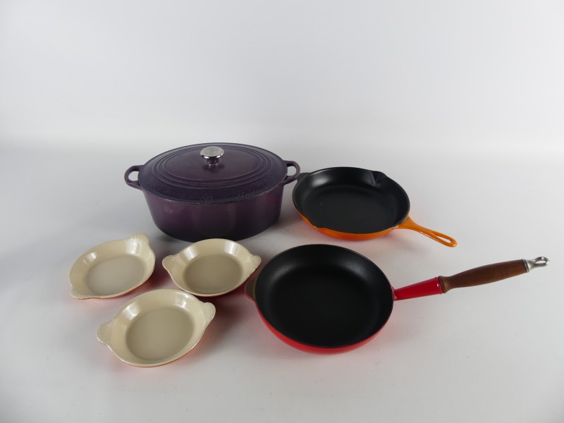 Diverse Le Creuset setje