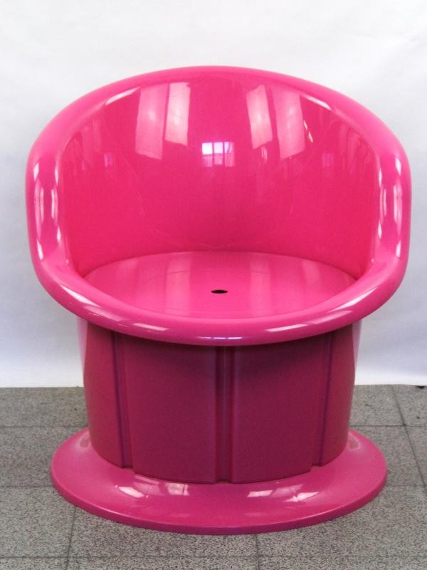 Popptorp fauteuil in fluo Roze kunststof- IKEA