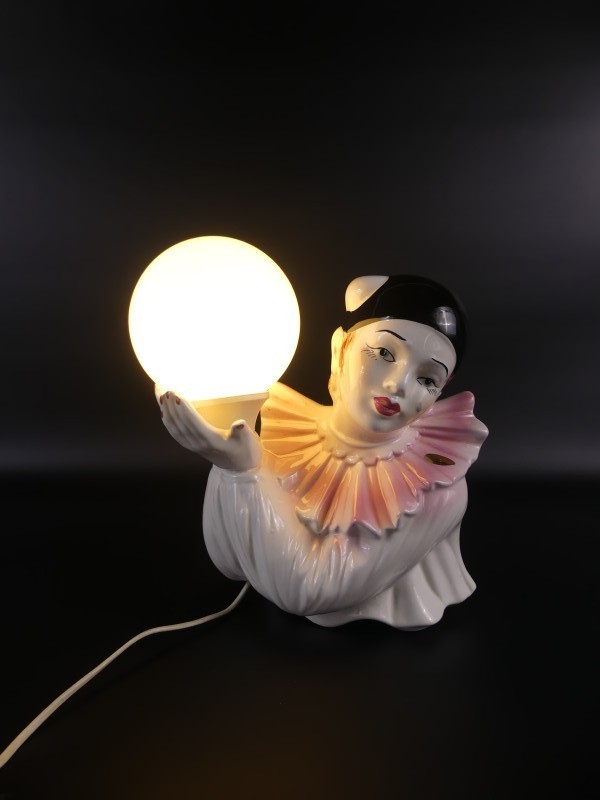 Vintage Pierrot tafellamp – Fait à la Main
